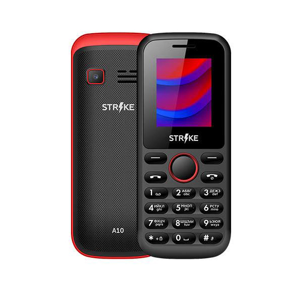 Мобильный телефон STRIKE A10 BLACK RED, Красный/черный
Мобильный телефон STRIKE A10 BLACK RED, Красный/черный