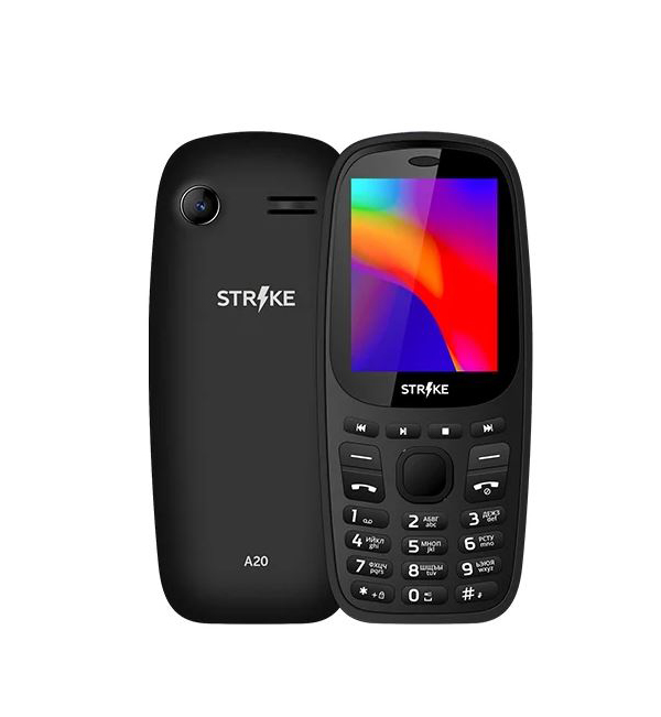 Мобильный телефон STRIKE A20 BLACK, Черный
Мобильный телефон STRIKE A20 BLACK, Черный