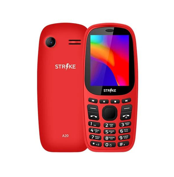 Мобильный телефон STRIKE A20 RED, Красный
Мобильный телефон STRIKE A20 RED, Красный