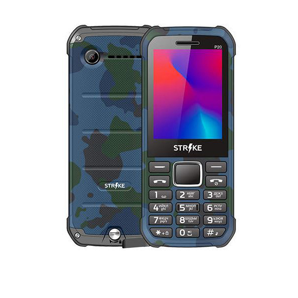 Мобильный телефон STRIKE P20 CAMOUFLAGE, Камуфляж
Мобильный телефон STRIKE P20 CAMOUFLAGE, Камуфляж
