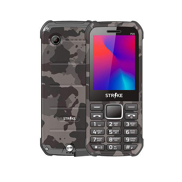 Мобильный телефон STRIKE P20 MILITARY GREEN, Милитари
Мобильный телефон STRIKE P20 MILITARY GREEN, Милитари