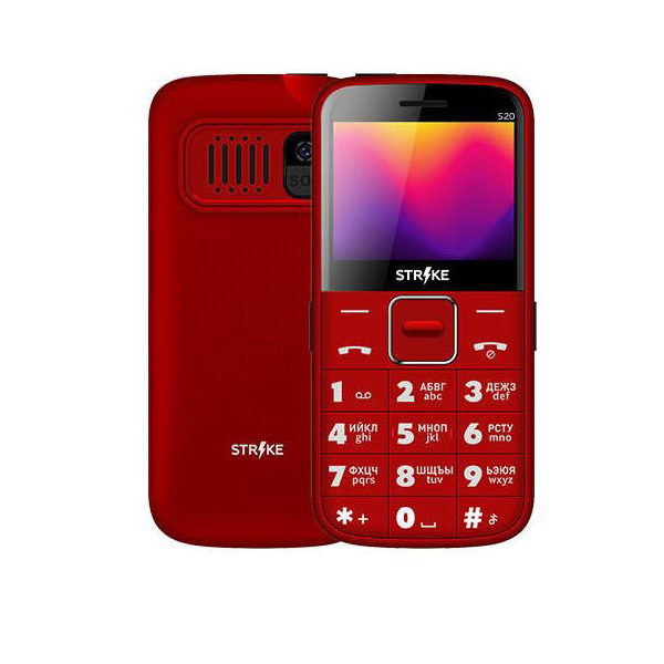 Мобильный телефон STRIKE S20 RED, Красный
Мобильный телефон STRIKE S20 RED, Красный