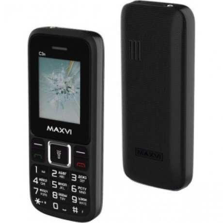 Мобильный телефон MAXVI C3N BLACK, Черный
Мобильный телефон MAXVI C3N BLACK, Черный