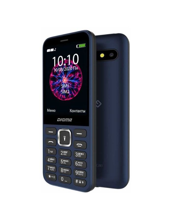 Мобильный телефон DIGMA Linx C281 BLUE (2 SIM), Синий
Мобильный телефон DIGMA Linx C281 BLUE (2 SIM), Синий