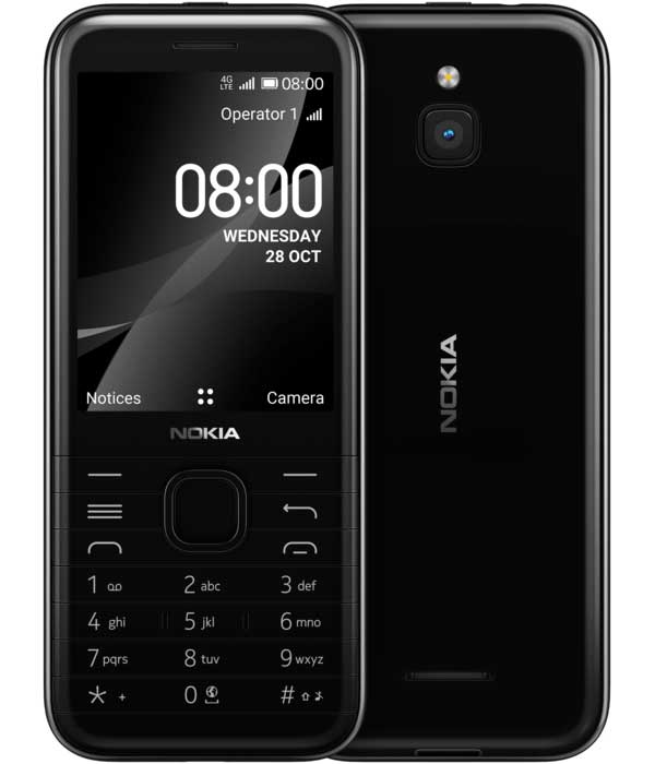 Мобильный телефон Nokia 8000 4G DS Gold, Черный
Мобильный телефон Nokia 8000 4G DS Gold, Черный