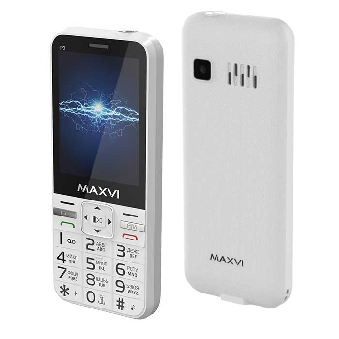 Мобильный телефон MAXVI P3 WHITE (2 SIM), Белый
Мобильный телефон MAXVI P3 WHITE (2 SIM), Белый