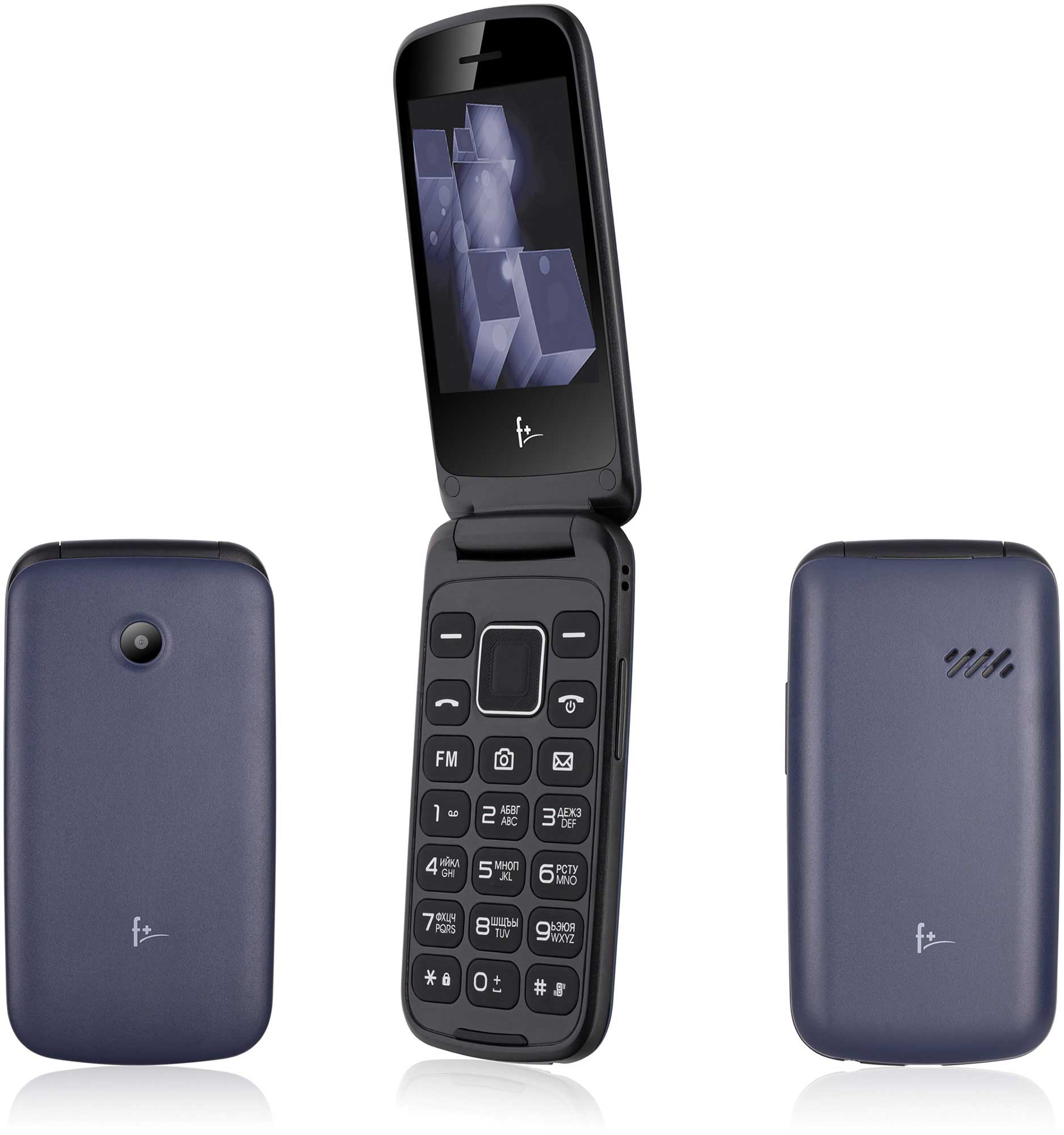 Мобильный телефон f+ Flip3 Blue, Синий
Мобильный телефон f+ Flip3 Blue, Синий
