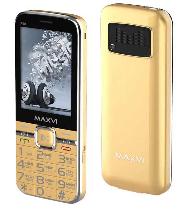 Мобильный телефон MAXVI P18 GOLD (3 SIM), Золото
Мобильный телефон MAXVI P18 GOLD (3 SIM), Золото