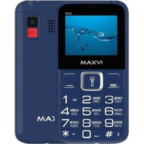 Мобильный телефон Maxvi B200 Blue, Синий
Мобильный телефон Maxvi B200 Blue, Синий