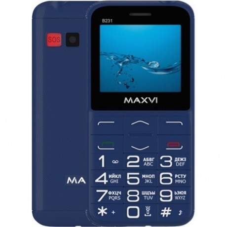 Мобильный телефон Maxvi B231 Blue, Синий
Мобильный телефон Maxvi B231 Blue, Синий