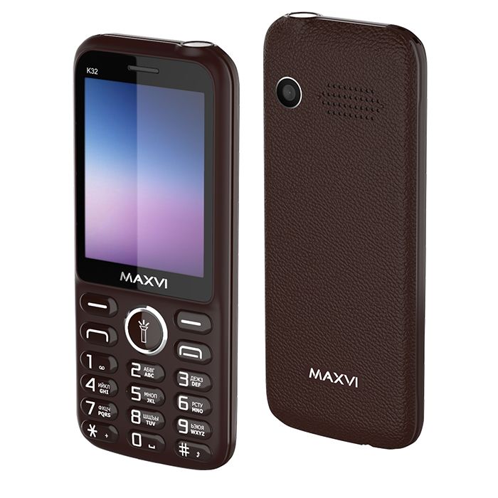 Мобильный телефон Maxvi K32 Brown, Коричневый
Мобильный телефон Maxvi K32 Brown, Коричневый