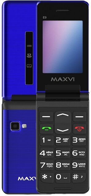 Мобильный телефон Maxvi E9 Blue, Синий
Мобильный телефон Maxvi E9 Blue, Синий