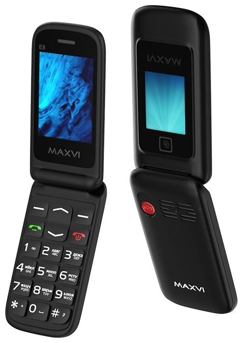 Мобильный телефон Maxvi E8 Black, Черный
Мобильный телефон Maxvi E8 Black, Черный