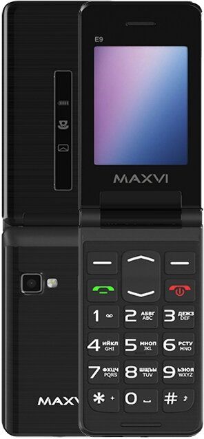 Мобильный телефон Maxvi E9 Black, Черный
Мобильный телефон Maxvi E9 Black, Черный