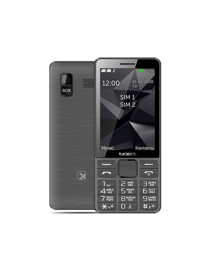 Мобильный телефон teXet TM-D324 Grey, Серый
Мобильный телефон teXet TM-D324 Grey, Серый