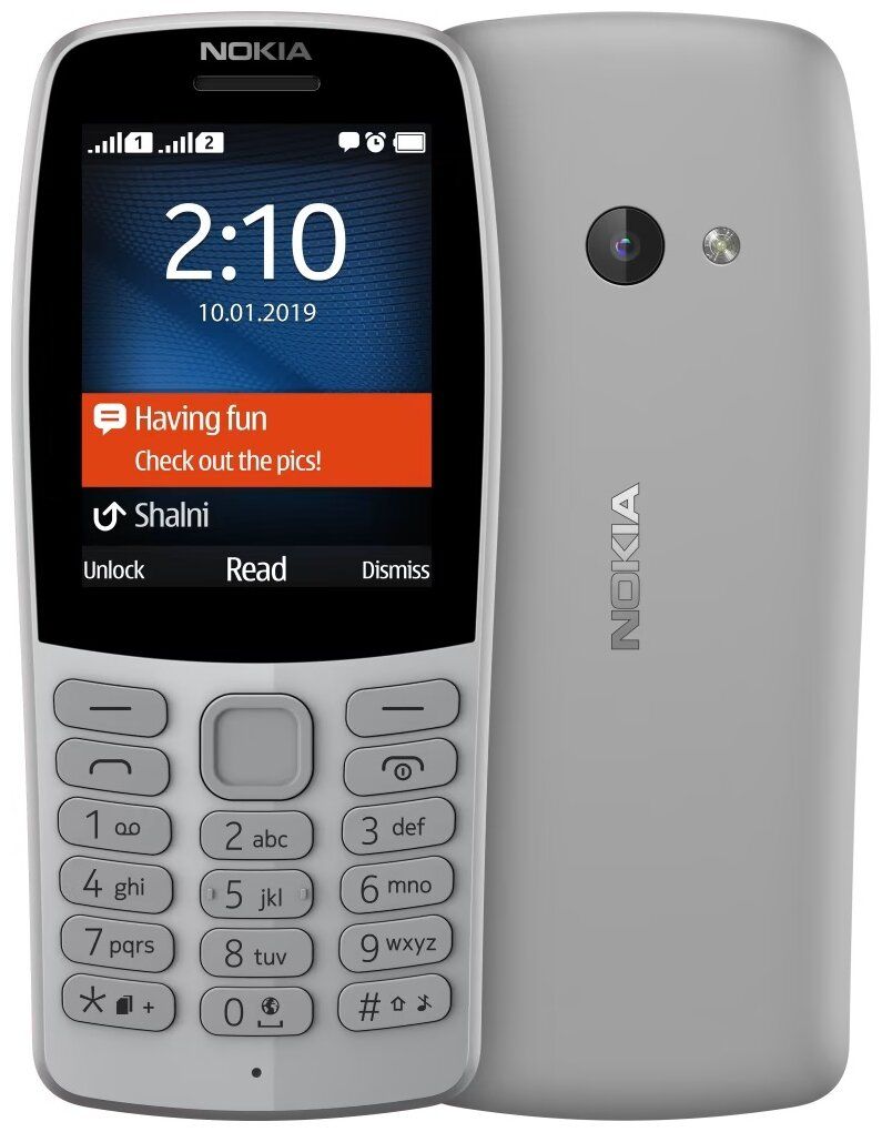 Мобильный телефон Nokia 210 DS TA-1139 Grey, Серый
Мобильный телефон Nokia 210 DS TA-1139 Grey, Серый