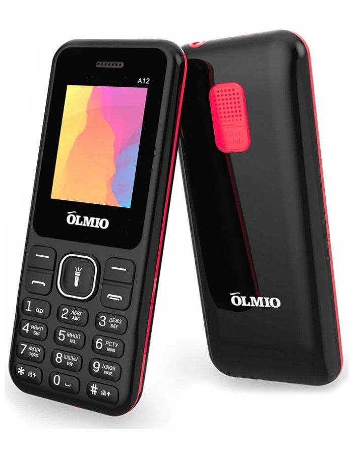 Мобильный телефон Olmio A12 (черный-красный), Красный/черный
Мобильный телефон Olmio A12 (черный-красный), Красный/черный