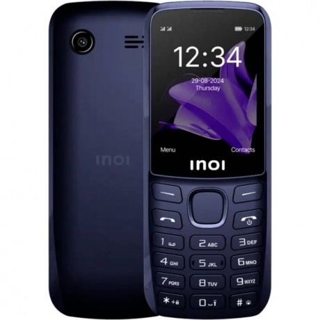 Мобильный телефон INOI 244 Modern Plus 4G Blue, Синий
Мобильный телефон INOI 244 Modern Plus 4G Blue, Синий