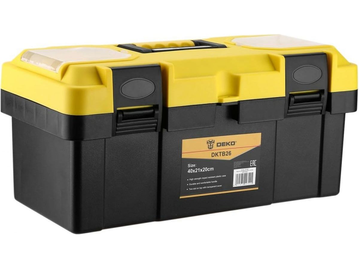 Ящик для инструментов DEKO DKTB26 (40х21х20см)
Ящик для инструментов DEKO DKTB26 (40х21х20см)