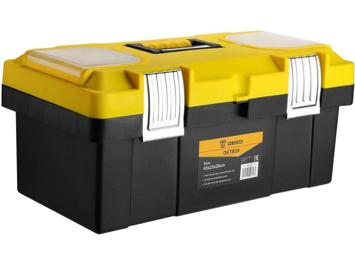 Ящик для инструментов DEKO DKTB29 (45х23х20см)
Ящик для инструментов DEKO DKTB29 (45х23х20см)