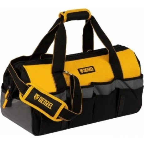 Сумка для инструмента, 500х245х300 мм, 20 карман.,съемный органайз. 10 карман.,наплеч. рем. Denzel
Сумка для инструмента, 500х245х300 мм, 20 карман.,съемный органайз. 10 карман.,наплеч. рем. Denzel