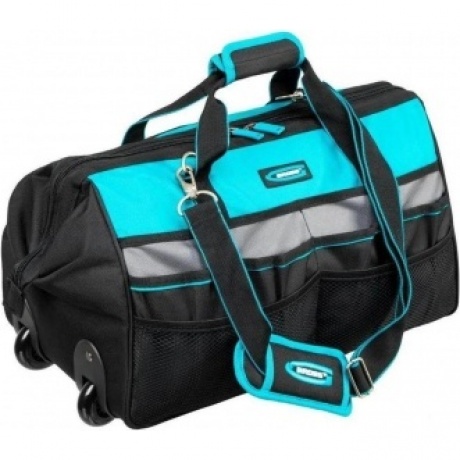 Сумка для инструмента, 500х280х290мм, выдвижная рукоятка, колеса, наплечный ремень Gross
Сумка для инструмента, 500х280х290мм, выдвижная рукоятка, колеса, наплечный ремень Gross