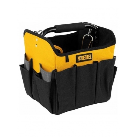 Переноска для инструмента, 260х240х300 мм, 22 кармана, наплечный ремень Denzel
Переноска для инструмента, 260х240х300 мм, 22 кармана, наплечный ремень Denzel