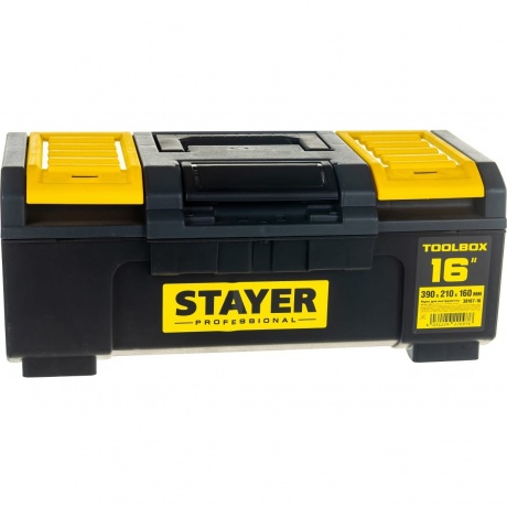 Ящик пластиковый для инструментов STAYER TOOLBOX-16, 390 х 210 х 160, Professional (38167-16)
Ящик пластиковый для инструментов STAYER TOOLBOX-16, 390 х 210 х 160, Professional (38167-16)