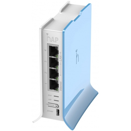 Wi-Fi роутер MikroTik hAP Lite Tower (RB941-2nD-TC) белый
Wi-Fi роутер MikroTik hAP Lite Tower (RB941-2nD-TC) белый