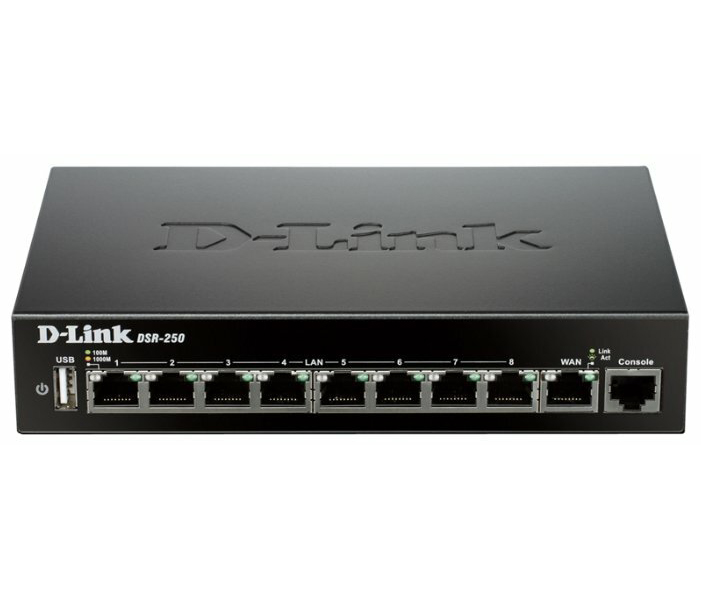 Маршрутизатор D-Link DSR-250/C1A
Маршрутизатор D-Link DSR-250/C1A