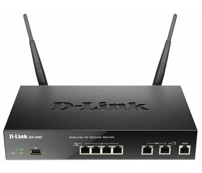 Wi-Fi роутер D-Link DSR-500AC/RU/A1A
Wi-Fi роутер D-Link DSR-500AC/RU/A1A