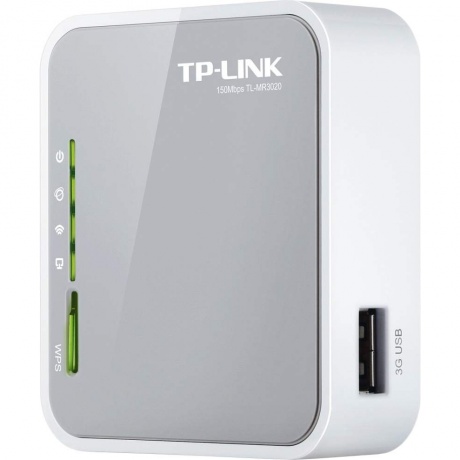 Wi-Fi роутер TP-LINK TL-MR3020 белый
Wi-Fi роутер TP-LINK TL-MR3020 белый