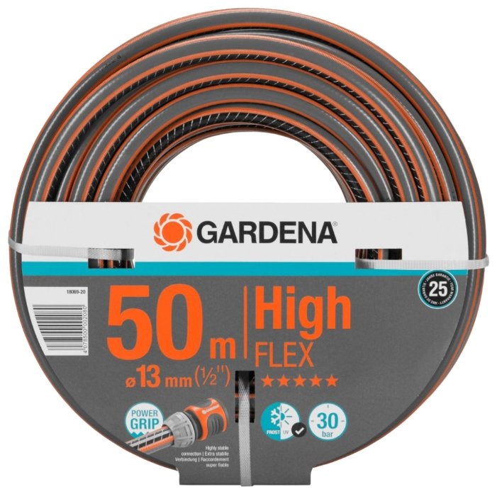 Шланг поливочный Gardena HighFLEX 10x10 1/2 18069-20
Шланг поливочный Gardena HighFLEX 10x10 1/2 18069-20