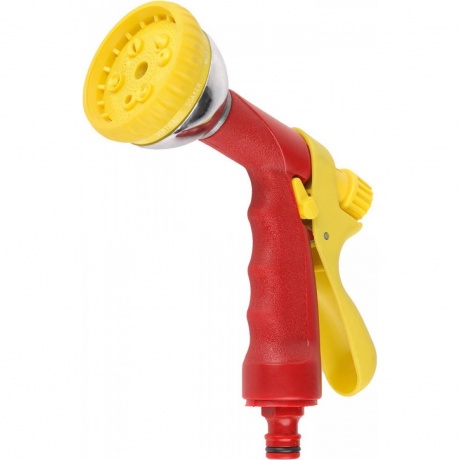 Пистолет поливочный GRINDA 10 режимов, курок сзади, металлический с TPR
Пистолет поливочный GRINDA 10 режимов, курок сзади, металлический с TPR