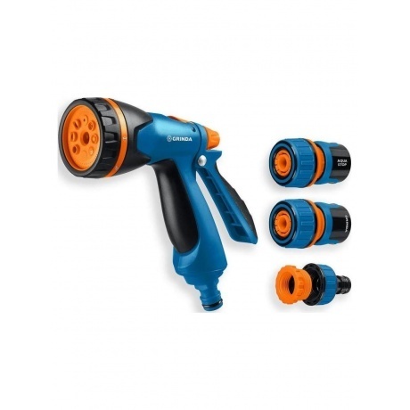 Пистолет поливочный GRINDA B-834, B-8, коннектор 3/4, конектор 3/4 с автостопом, адаптер с внутр. резьбой 1/2х3/4, набор поливочный, PROLine (429113)
Пистолет поливочный GRINDA B-834, B-8, коннектор 3/4, конектор 3/4 с автостопом, адаптер с внутр. резьбой 1/2х3/4, набор поливочный, PROLine (429113)