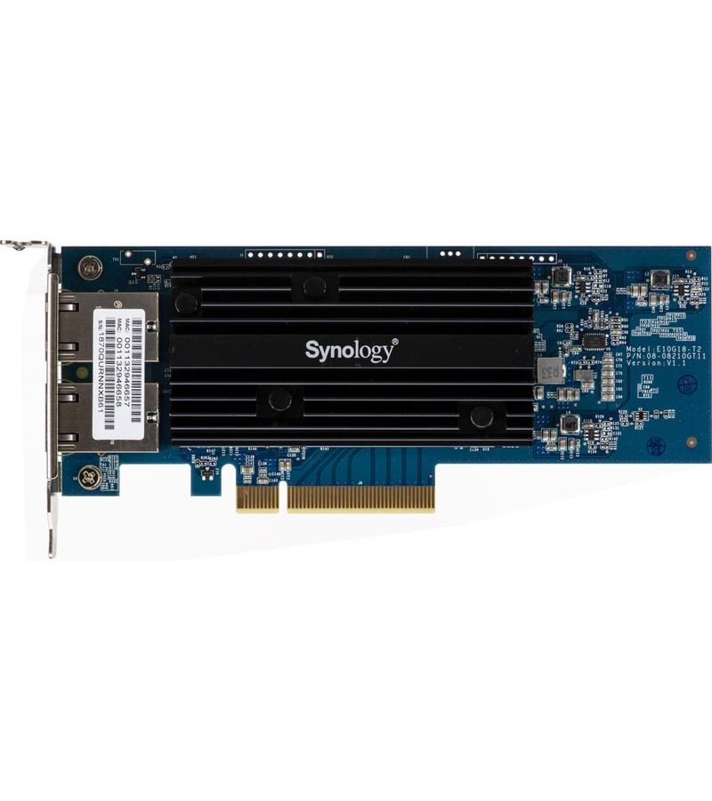 Сетевой адаптер Synology E10G18-T2
Сетевой адаптер Synology E10G18-T2