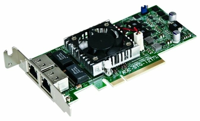 Сетевая карта Supermicro AOC-STG-i2T
Сетевая карта Supermicro AOC-STG-i2T