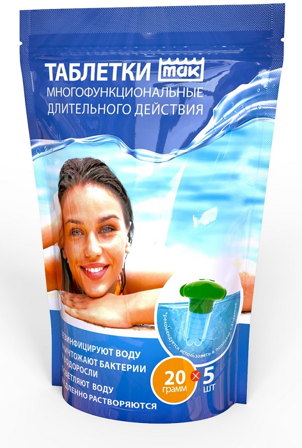 Таблетки многофункциональные MAK, текущая дезинфекция, 10921
Таблетки многофункциональные MAK, текущая дезинфекция, 10921