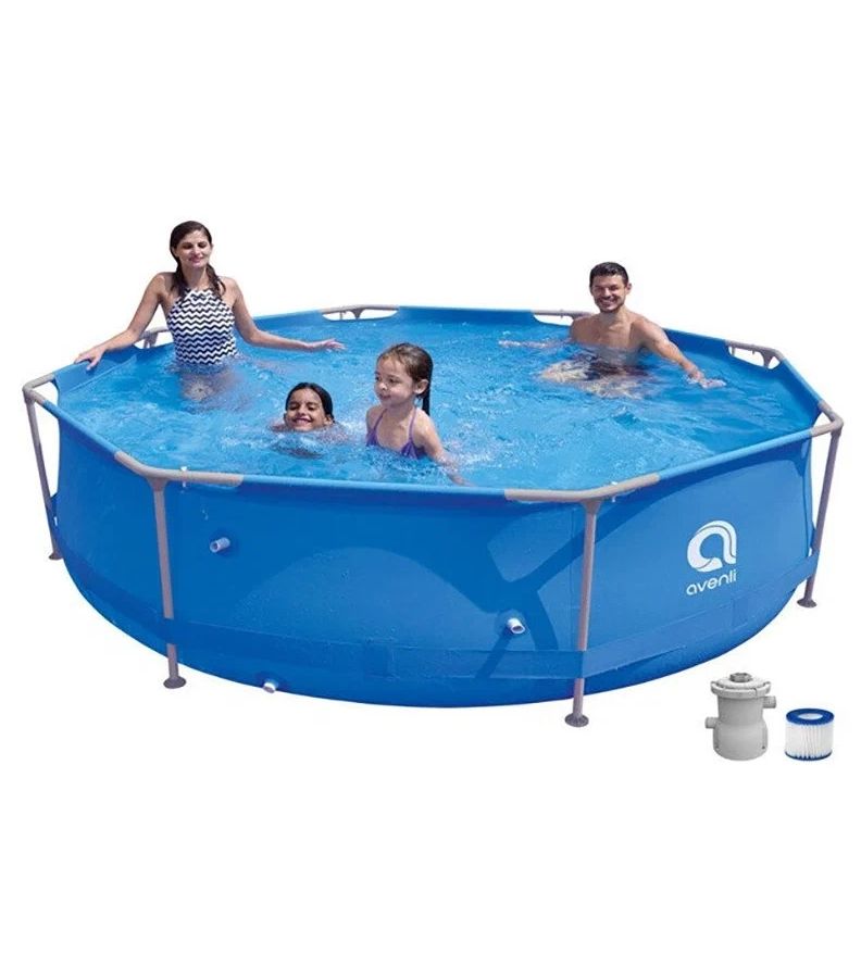 Бассейн круглый со стальным каркасом Avenli 3.0м*76cм 17798EU, фильтр-насос 300 галлонов
Бассейн круглый со стальным каркасом Avenli 3.0м*76cм 17798EU, фильтр-насос 300 галлонов