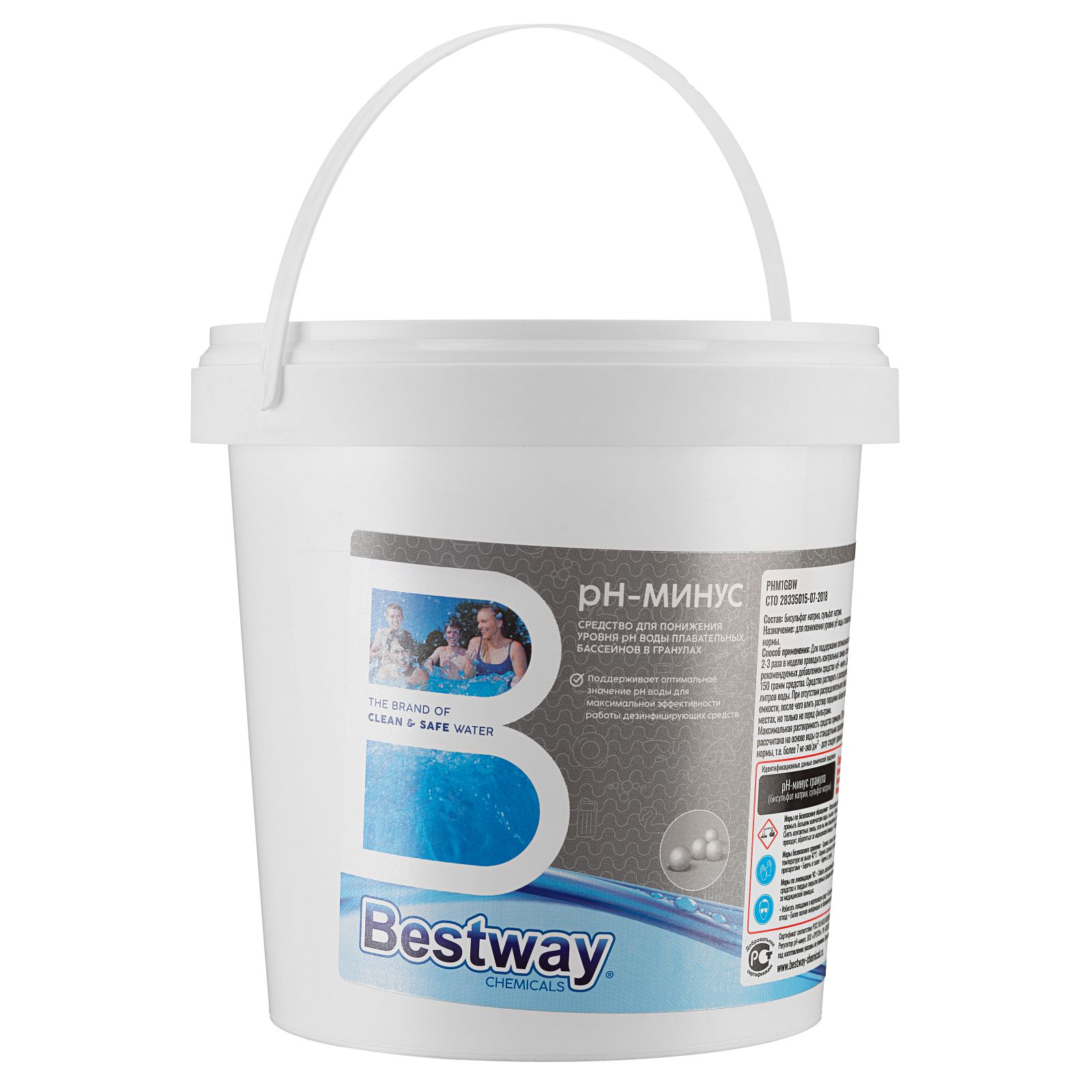 Регулятор pH-минус BestWay Chemicals 1кг PHM1GBW
Регулятор pH-минус BestWay Chemicals 1кг PHM1GBW