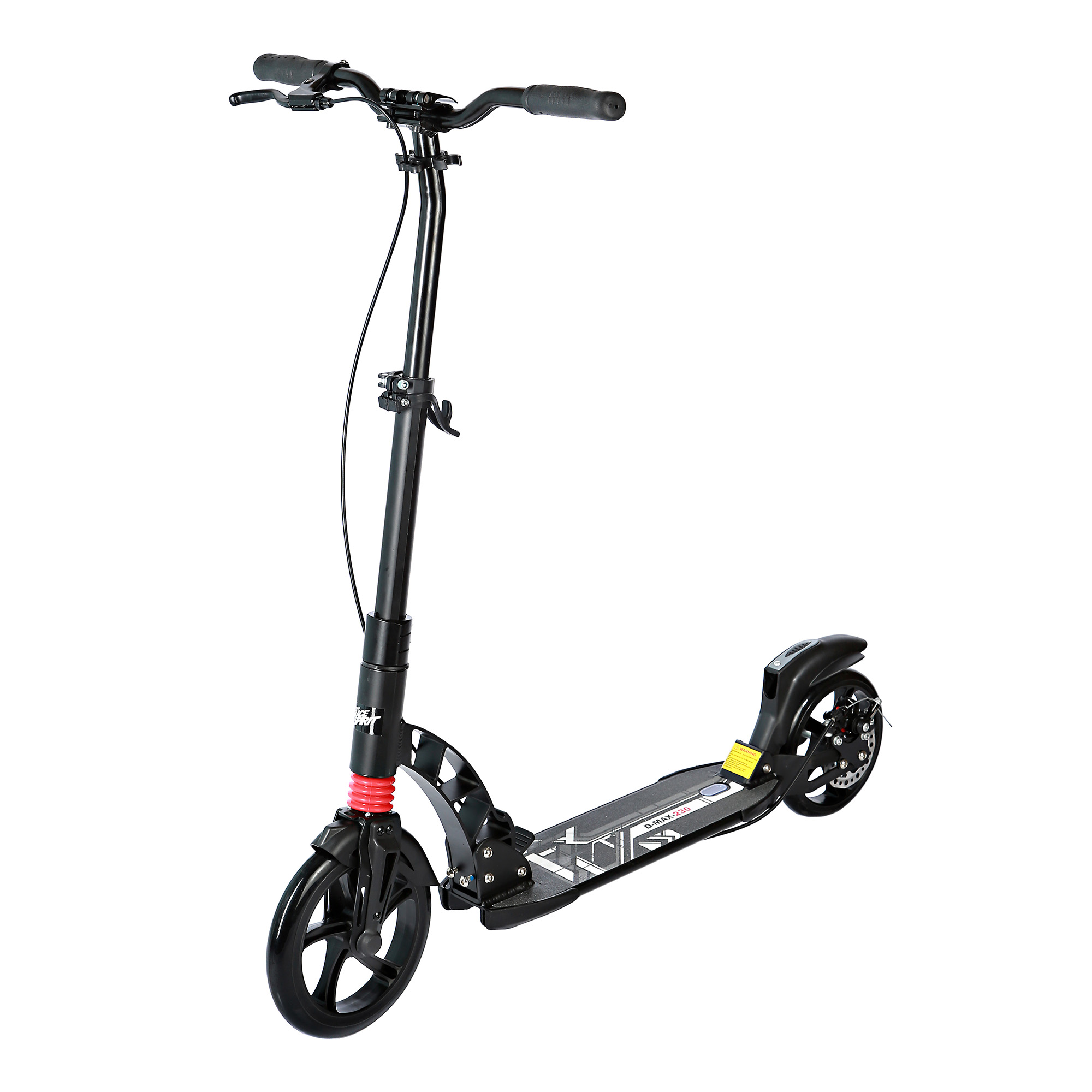Самокат с ручным тормозом Black (колеса 230/200 мм, ABEC 9, велосипедный руль, 2 амортизатора), Черный
Самокат с ручным тормозом Black (колеса 230/200 мм, ABEC 9, велосипедный руль, 2 амортизатора), Черный