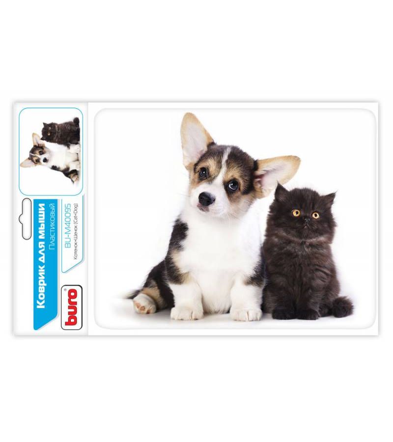 Коврик Buro для мыши BU-M40095 рисунок/котенок и щенок
Коврик Buro для мыши BU-M40095 рисунок/котенок и щенок