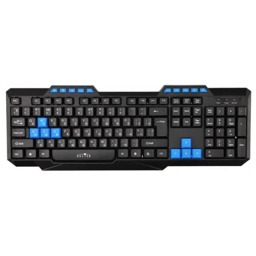 Клавиатура Oklick 750G черный/черный USB Multimedia
Клавиатура Oklick 750G черный/черный USB Multimedia
