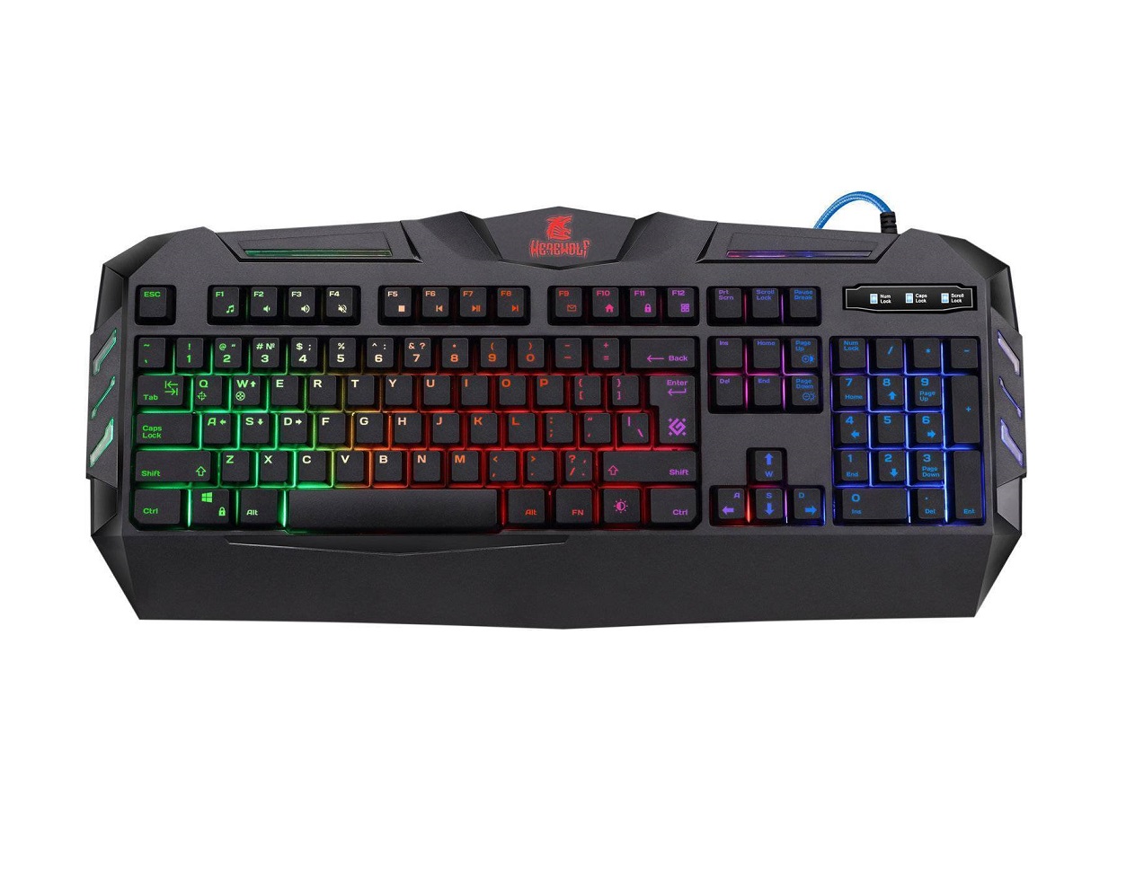 Клавиатура Defender Werewolf GK-120DL RU RGB черный
Клавиатура Defender Werewolf GK-120DL RU RGB черный