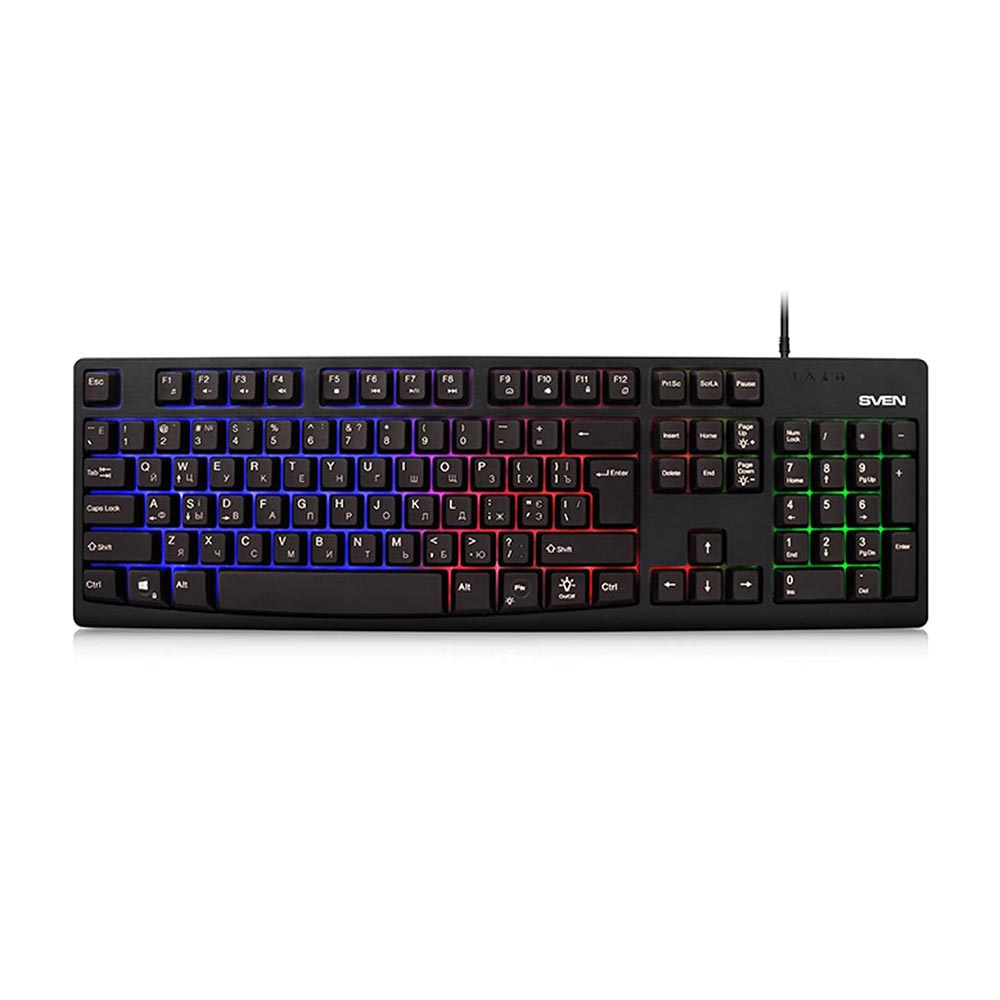 Клавиатура Sven KB-C7100EL, Черный
Клавиатура Sven KB-C7100EL, Черный