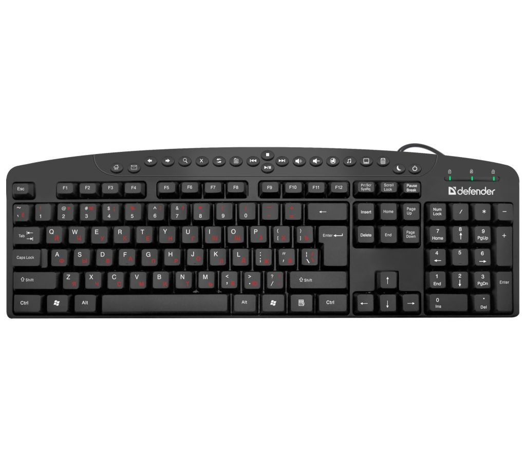 Клавиатура Defender Atlas HB-450 RU черный
Клавиатура Defender Atlas HB-450 RU черный