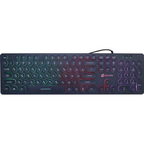 Клавиатура Oklick 420MRL черный
Клавиатура Oklick 420MRL черный