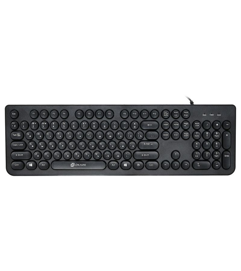 Клавиатура Oklick 400MR черный
Клавиатура Oklick 400MR черный