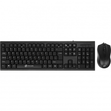 Набор клавиатура+мышь Oklick 620M черный
Набор клавиатура+мышь Oklick 620M черный