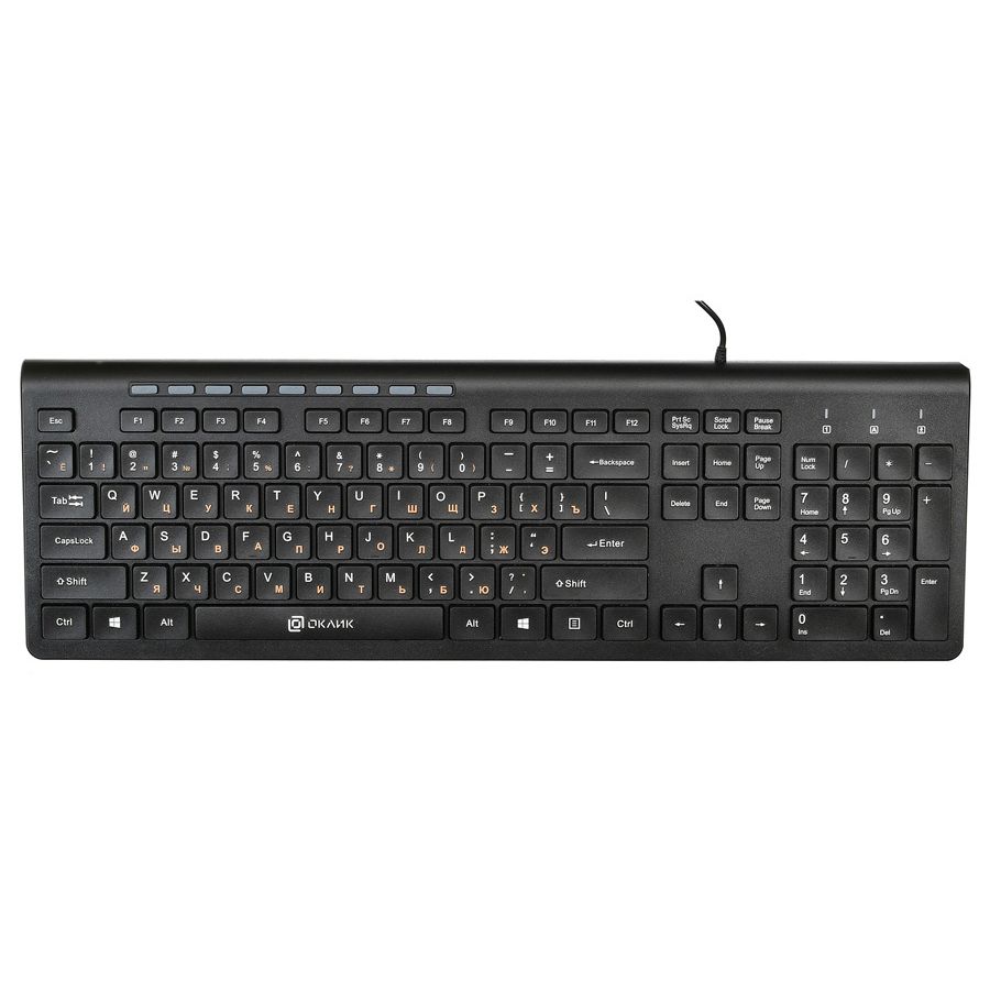 Клавиатура Oklick 480M черный
Клавиатура Oklick 480M черный